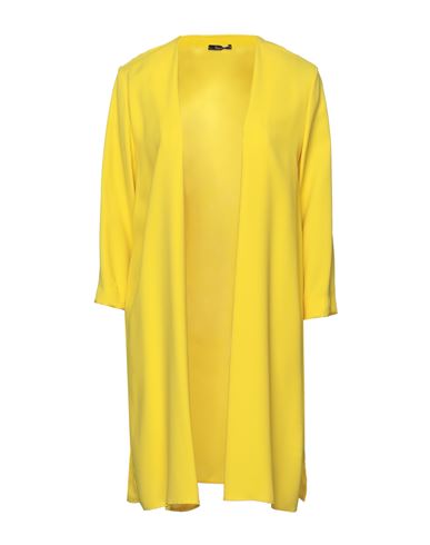 Woman Overcoat & Trench Coat Yellow Size 6 Polyester