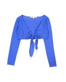 PATRIZIA PEPE M�dchen 3-8 jahre Wickelpullover Farbe Blau Gr��e 6