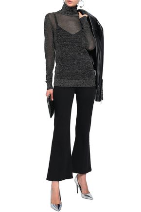 Michael Kors Up To 70 Off At The Outnet Michael Kors Metallic Knitted Turtleneck Sweater