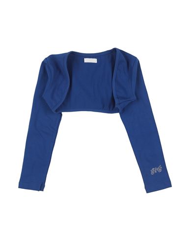 Fun & Fun Babies'  Toddler Girl Wrap Cardigans Bright Blue Size 4 Cotton, Elastane
