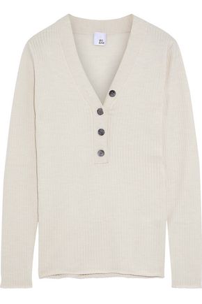 IRIS & INK Valeria ribbed wool sweater