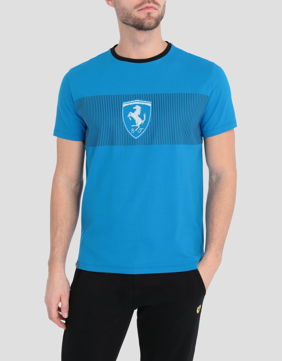Ferrari Men's Ferrari Shield print T-shirt Man | Scuderia Ferrari Official Store
