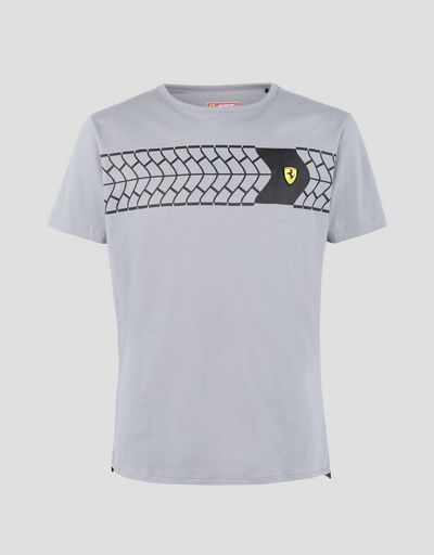 Scuderia Ferrari Online Store - T-shirt homme avec imprimé pneu - T-shirts à manches courtes