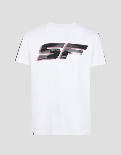 Scuderia Ferrari Online Store - Men's T-shirt with Scuderia Ferrari print - Short Sleeve T-Shirts