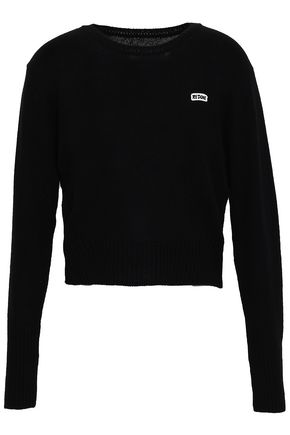 RE/DONE by LEVI'S Appliquéd wool and cashmere-blend sweater