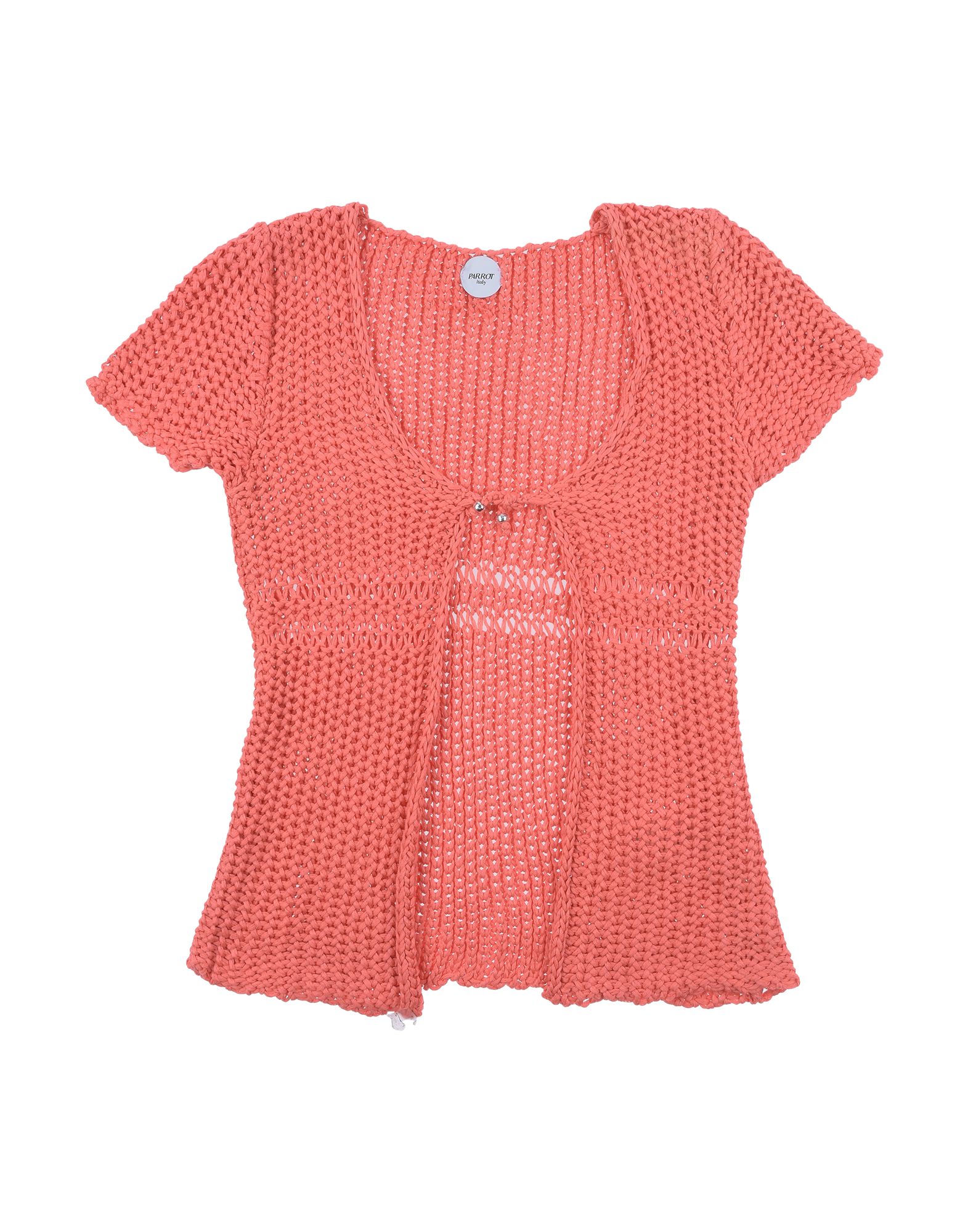 Parrot Kids' Cardigans In Coral