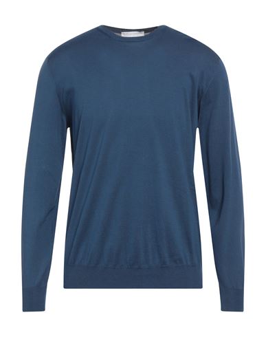 Filippo De Laurentiis Man Sweater Navy Blue Size 38 Cotton