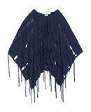 HAUTE HIPPIE Damen Cape Farbe Taubenblau Gre 4