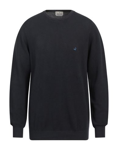 Man Sweater Navy blue Size 46 Cotton