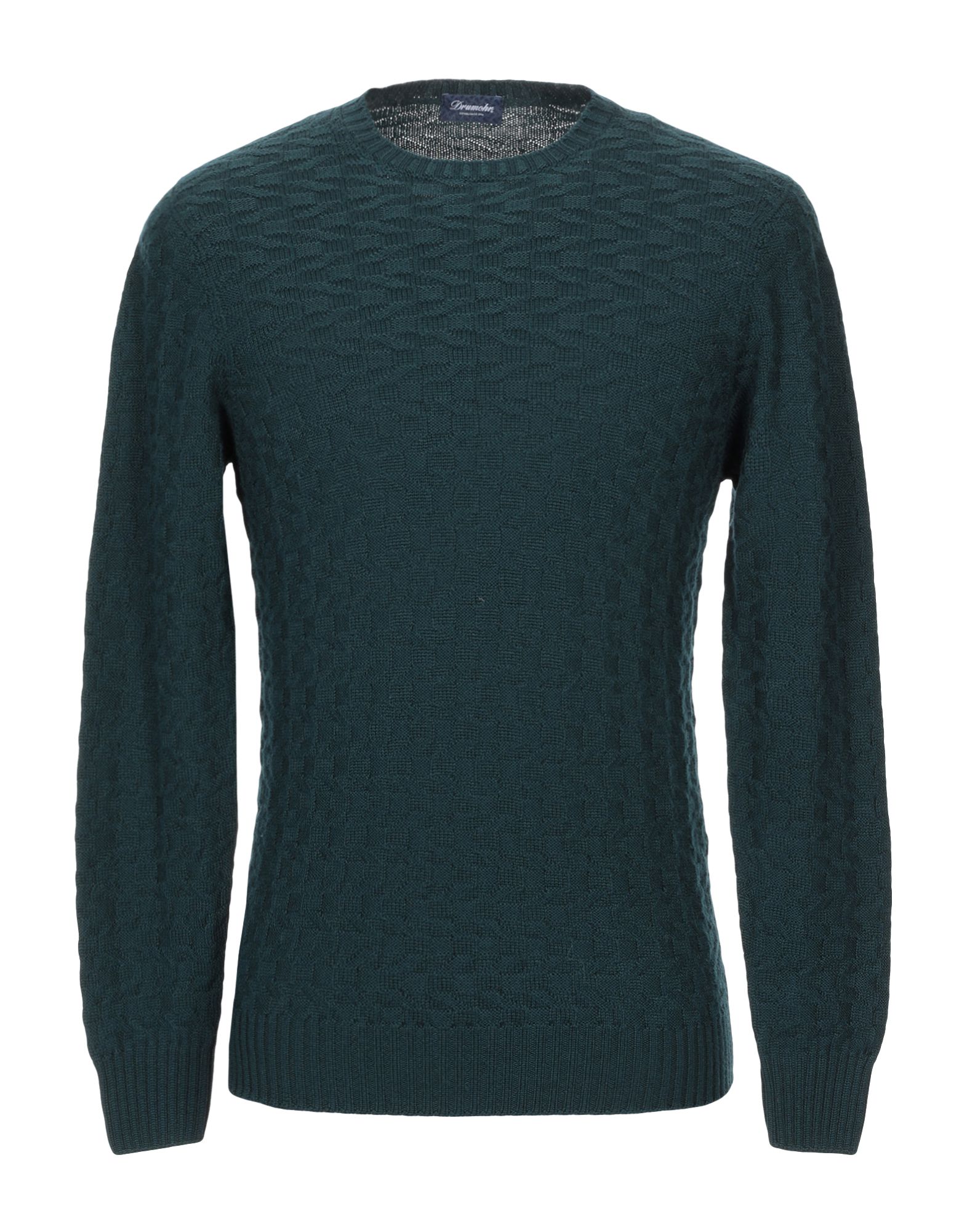 DRUMOHR DRUMOHR MAN SWEATER DARK GREEN SIZE 38 MERINO WOOL,39939587SD 6