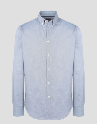 Scuderia Ferrari Online Store - Men’s shirt with button-down collar - Long Sleeve Shirts