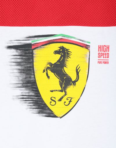 Scuderia Ferrari Online Store - 少年动感法拉利盾形徽标印纹 T 恤 - Short Sleeve T 恤
