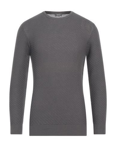 Rossopuro Man Sweater Lead Size 3 Cotton In Grey