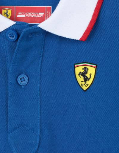 Scuderia Ferrari Online Store - Children’s polo shirt in cotton piquet - Short Sleeve Polos
