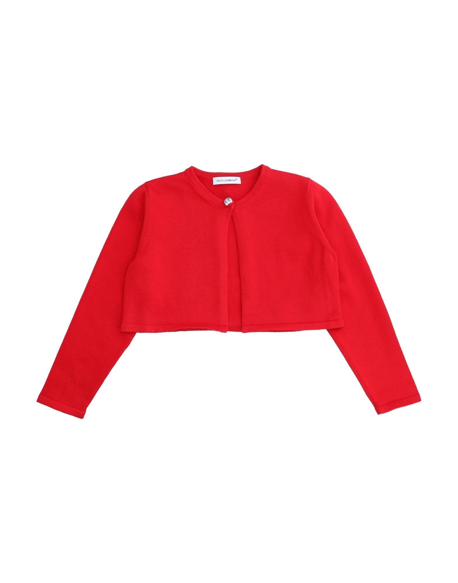 Shop Dolce & Gabbana Newborn Girl Wrap Cardigans Red Size 3 Cotton