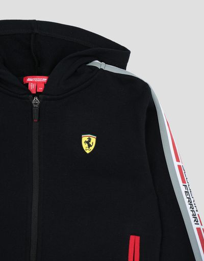 Scuderia Ferrari Online Store - Hooded unisex French terry top - Zip Hood Sweaters