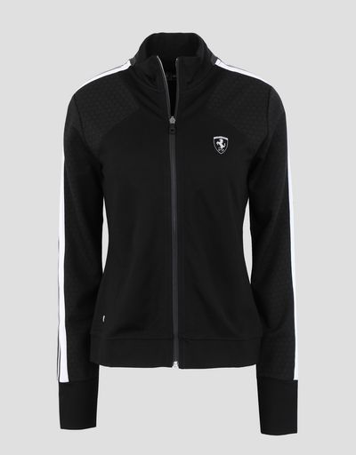 Scuderia Ferrari Online Store - Women’s full zipper running jacket - Zip Sweaters