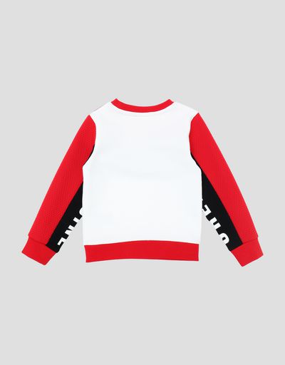 Scuderia Ferrari Online Store - Sweatshirt for young children in French Terry with print - Crew Neck Sweaters