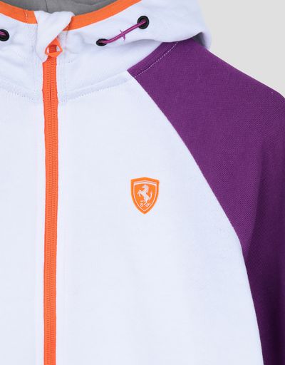 Scuderia Ferrari Online Store - Sweat-shirt fille en French Terry avec inscription LOVE - Pulls zippés à capuche