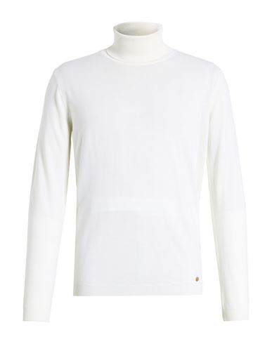 Havana & Co. Man Turtleneck Cream Size Xl Merino Wool, Acrylic In White