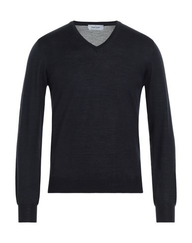 Shop Gran Sasso Man Sweater Navy Blue Size 40 Virgin Wool, Silk