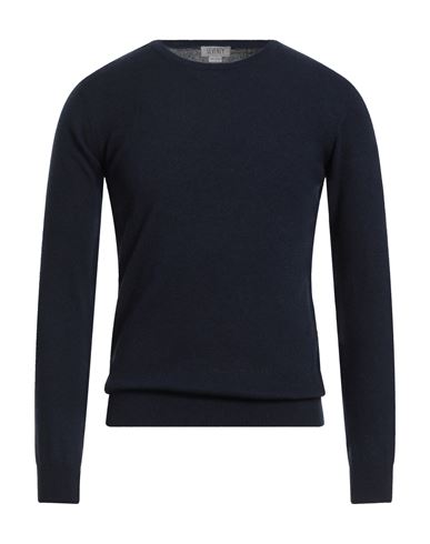 Seventy Venezia Sergio Tegon Man Sweater Navy Size S Wool, Viscose, Polyamide, Cashmere In Blue