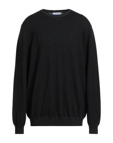 Gran Sasso Man Sweater Black Size 48 Virgin Wool In Black