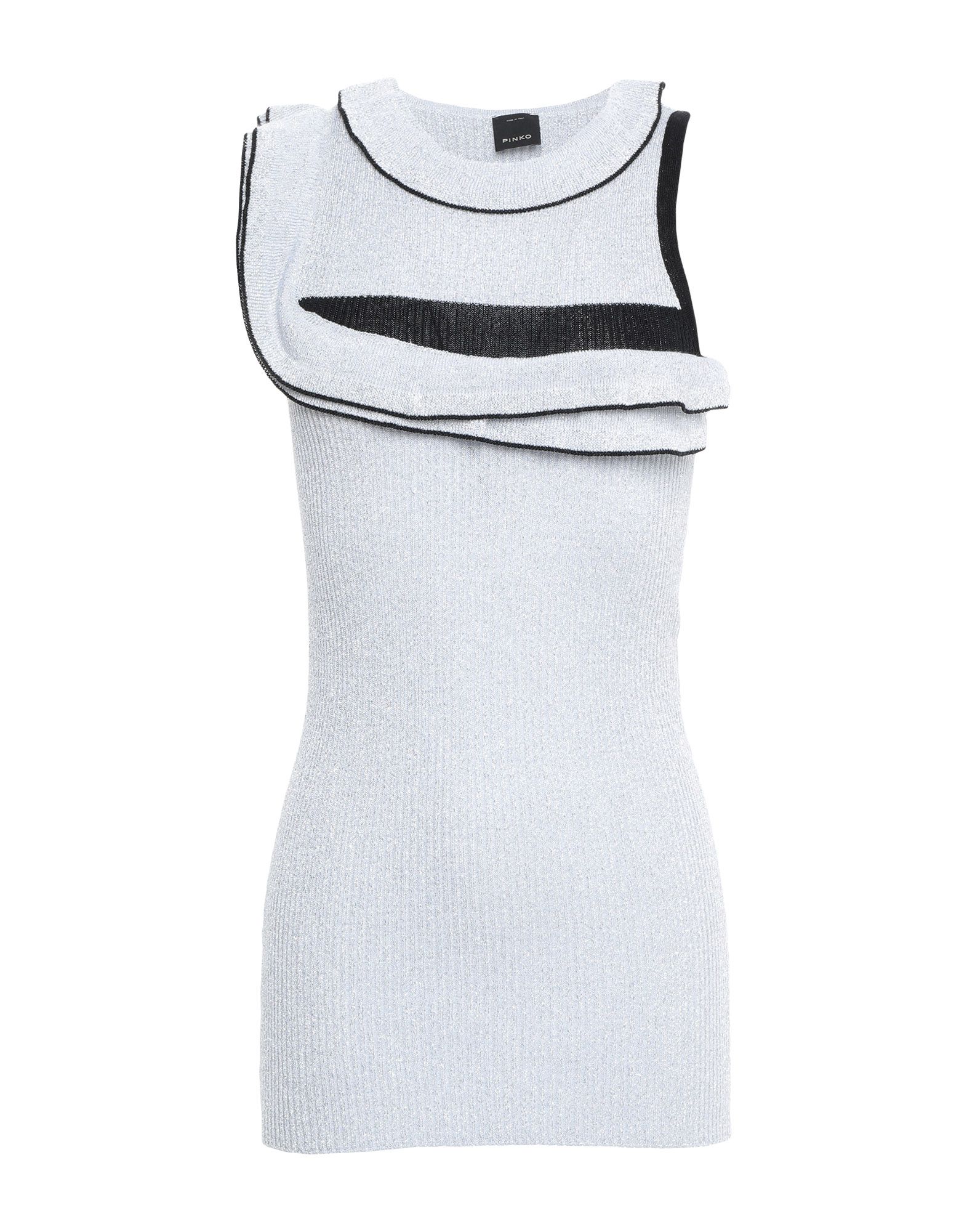 Shop Pinko Woman Sweater Light Grey Size M Viscose, Metallic Fiber, Polyester