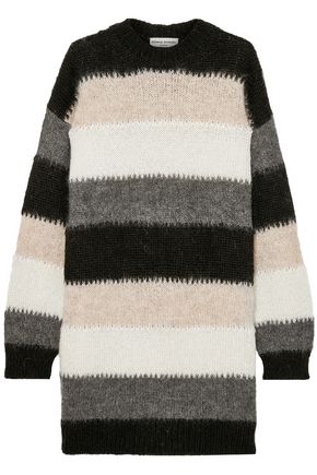 SONIA RYKIEL Oversized striped mohair-blend sweater