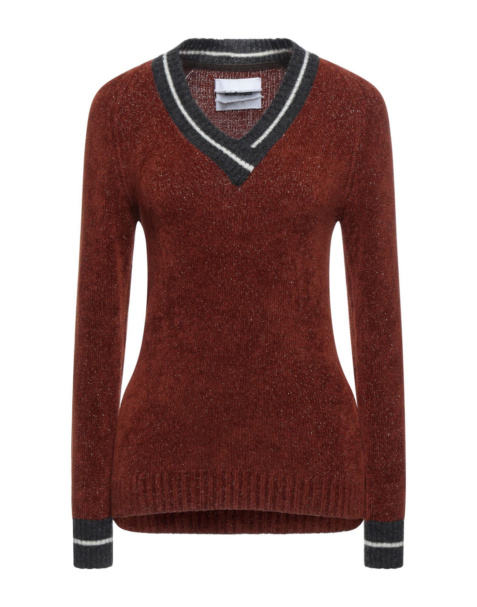 Shop Brand Unique Woman Sweater Brown Size 1 Viscose, Polyester, Polyamide