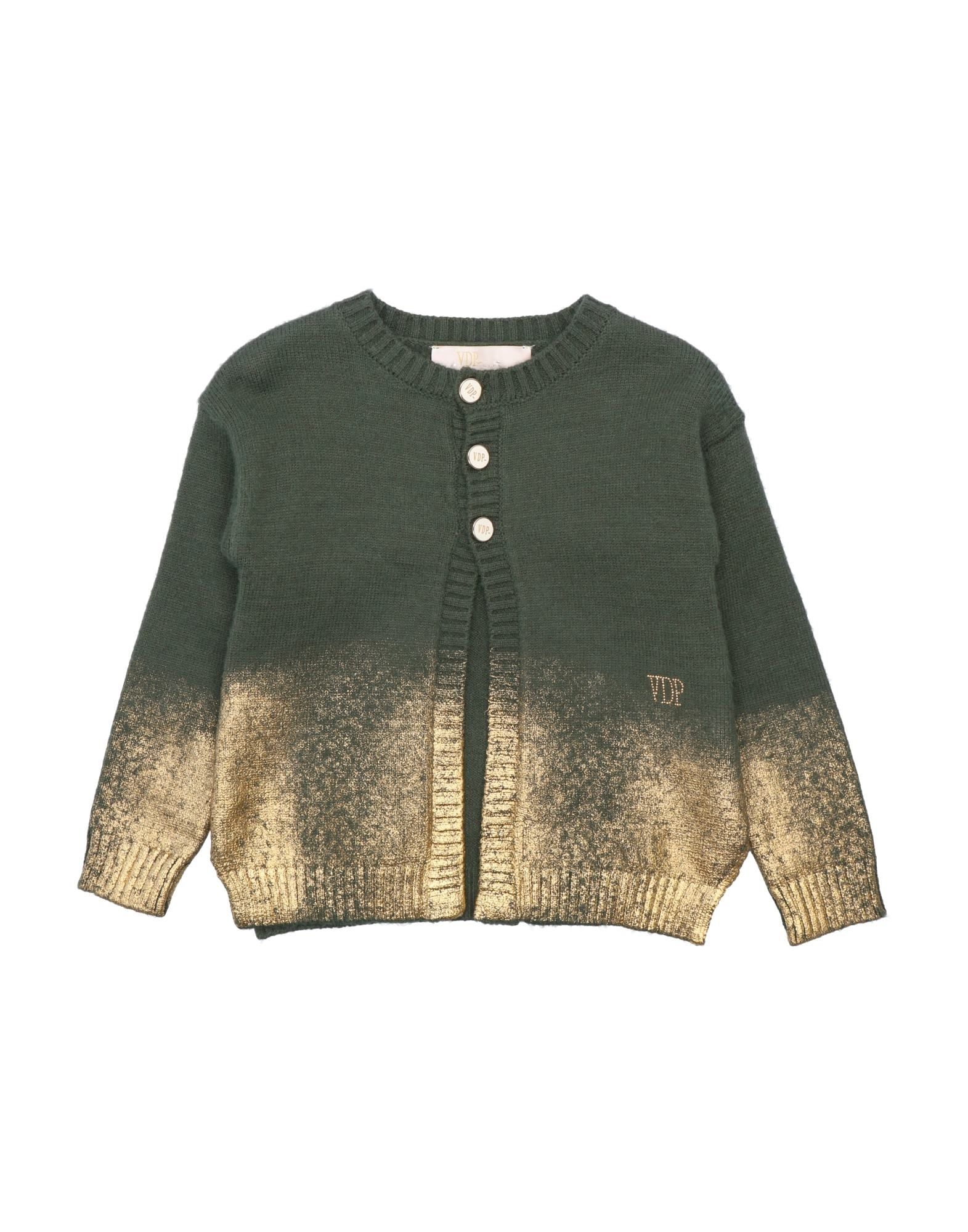 Vdp Collection Kids' Cardigans In Military Green