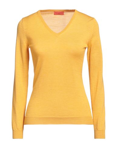 Ballantyne Woman Sweater Ocher Size 14 Wool In Yellow
