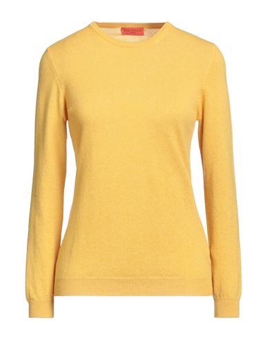 Ballantyne Woman Sweater Ocher Size 14 Cashmere In Yellow