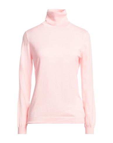Ballantyne Woman Turtleneck Pink Size 10 Cotton, Cashmere