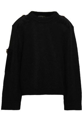MOTHER OF PEARL Embellished brushed-knitted sweater