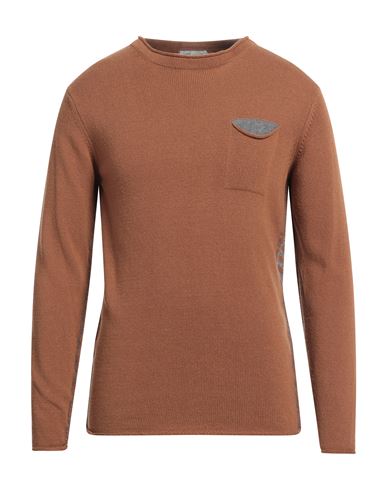 Man Sweater Camel Size 40 Viscose, Polyamide, Wool, Cashmere