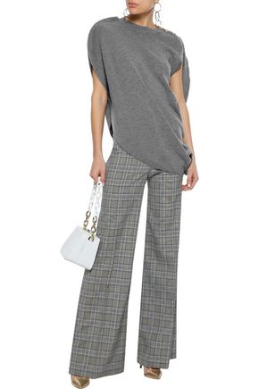 Click to view more detailed imagery on our partner's website Jw Anderson J.W.Anderson Woman Asymmetric MÉLange Merino Wool Sweater Anthracite
