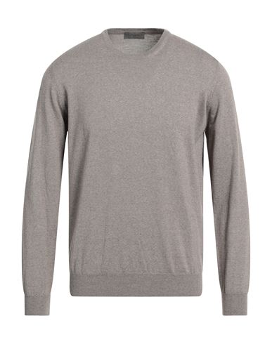 Ferrante Man Sweater Dove Grey Size 44 Merino Wool