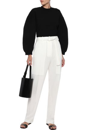 Click to view more detailed imagery on our partner's website Tibi Woman Wool-Blend Sweater Black