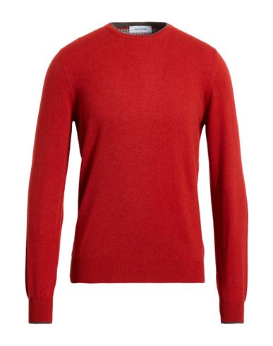 Gran Sasso Man Sweater Tomato Red Size 48 Wool, Cashmere, Viscose