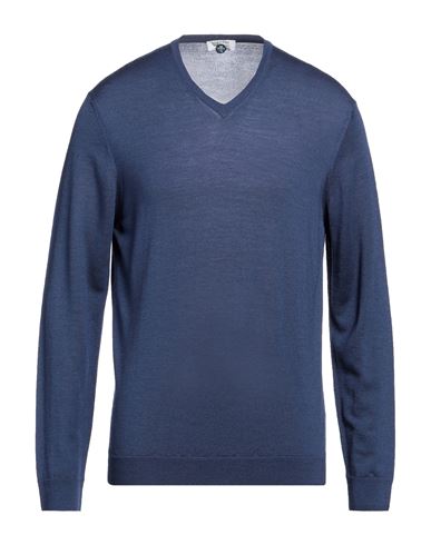 Heritage Man Sweater Navy Blue Size 42 Silk, Cashmere