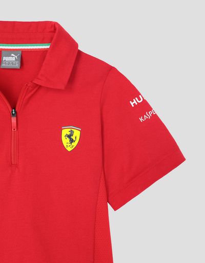 Scuderia Ferrari Online Store - Scuderia Ferrari 2019 Replica kids polo shirt - Short Sleeve Polos