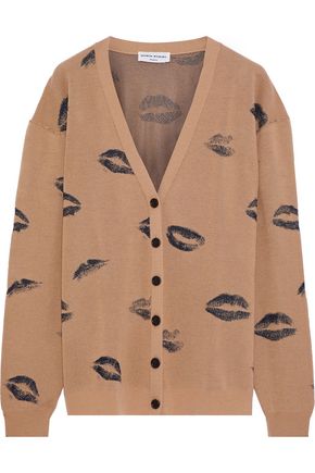 SONIA RYKIEL Wool-blend jacquard cardigan