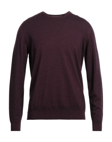 Drumohr Man Sweater Deep Purple Size 42 Merino Wool