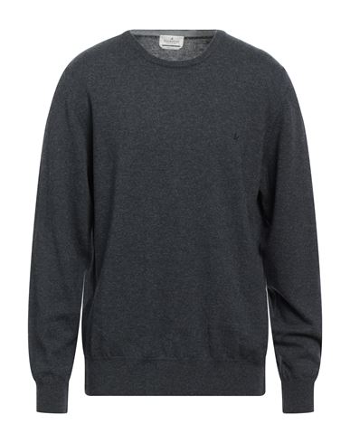 Brooksfield Man Sweater Lead Size 46 Virgin Wool In Grey