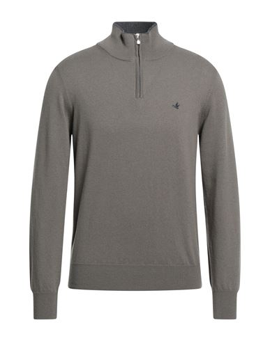 Brooksfield Man Turtleneck Grey Size 40 Virgin Wool