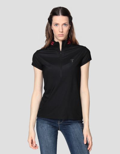 Polo de mujer con bordado de laurel
