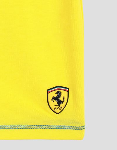 Scuderia Ferrari Online Store - Children's cotton jersey T-shirt with racing print - Short Sleeve T-Shirts