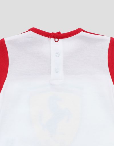 Scuderia Ferrari Online Store - Infants' cotton jersey T-shirt with Ferrari Shield - Short Sleeve T-Shirts