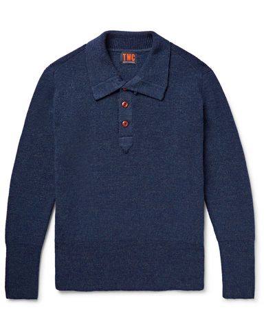 Man Sweater Midnight blue Size M Merino Wool